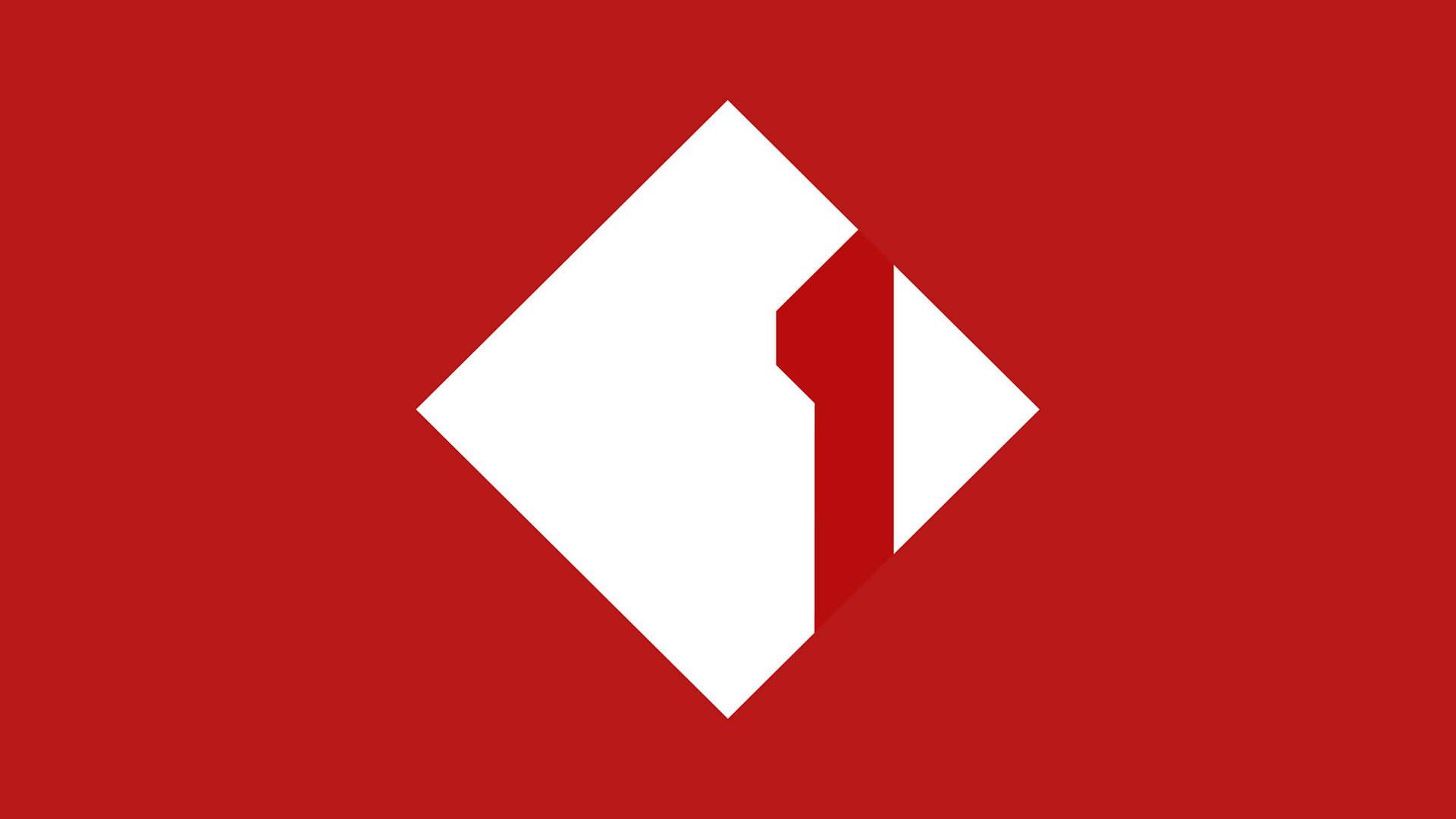 Ö1 Logo auf rotem Hintergrund