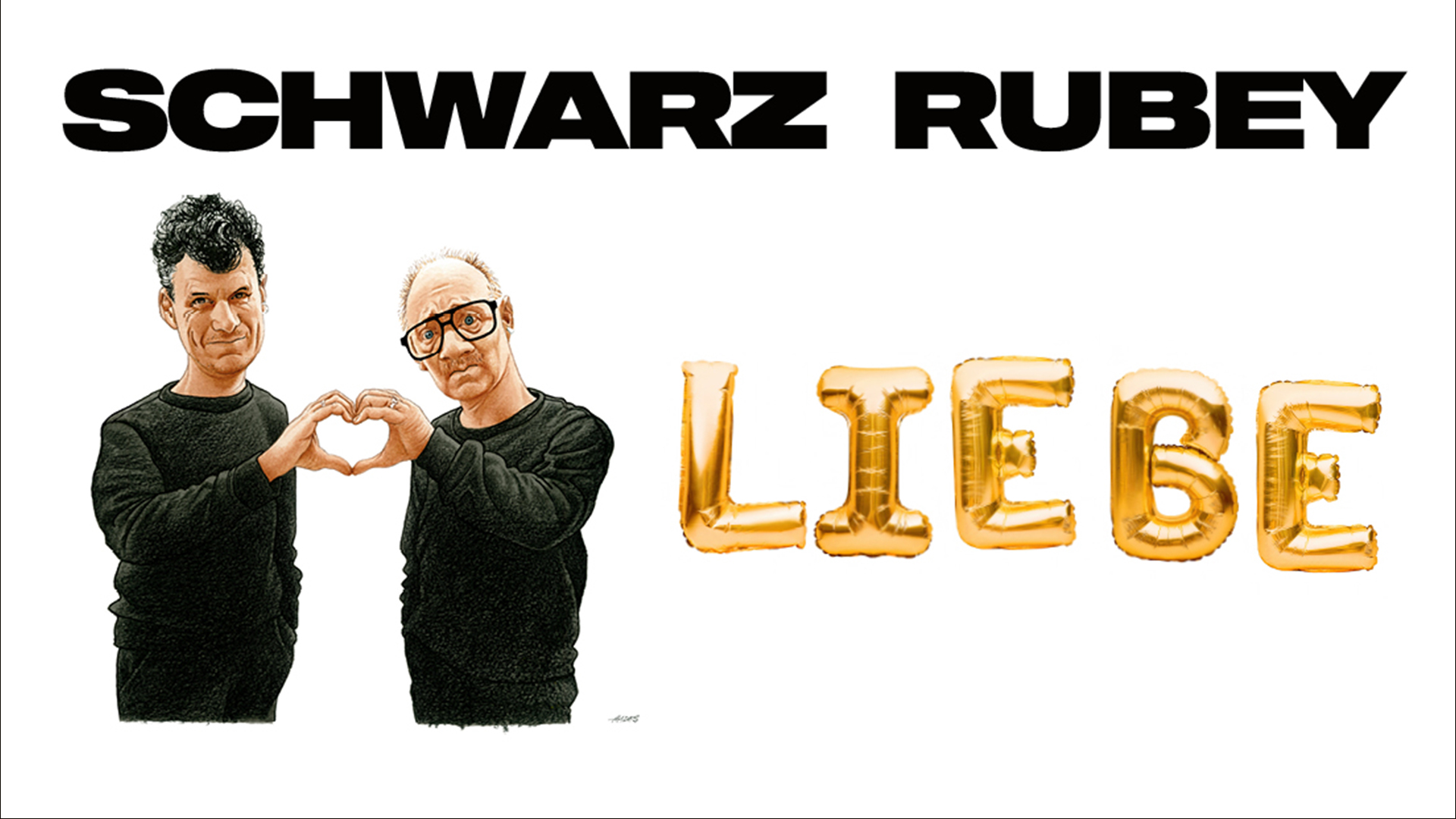 Karikaturfoto Rubey und Schwarz auf weißen hintergrund